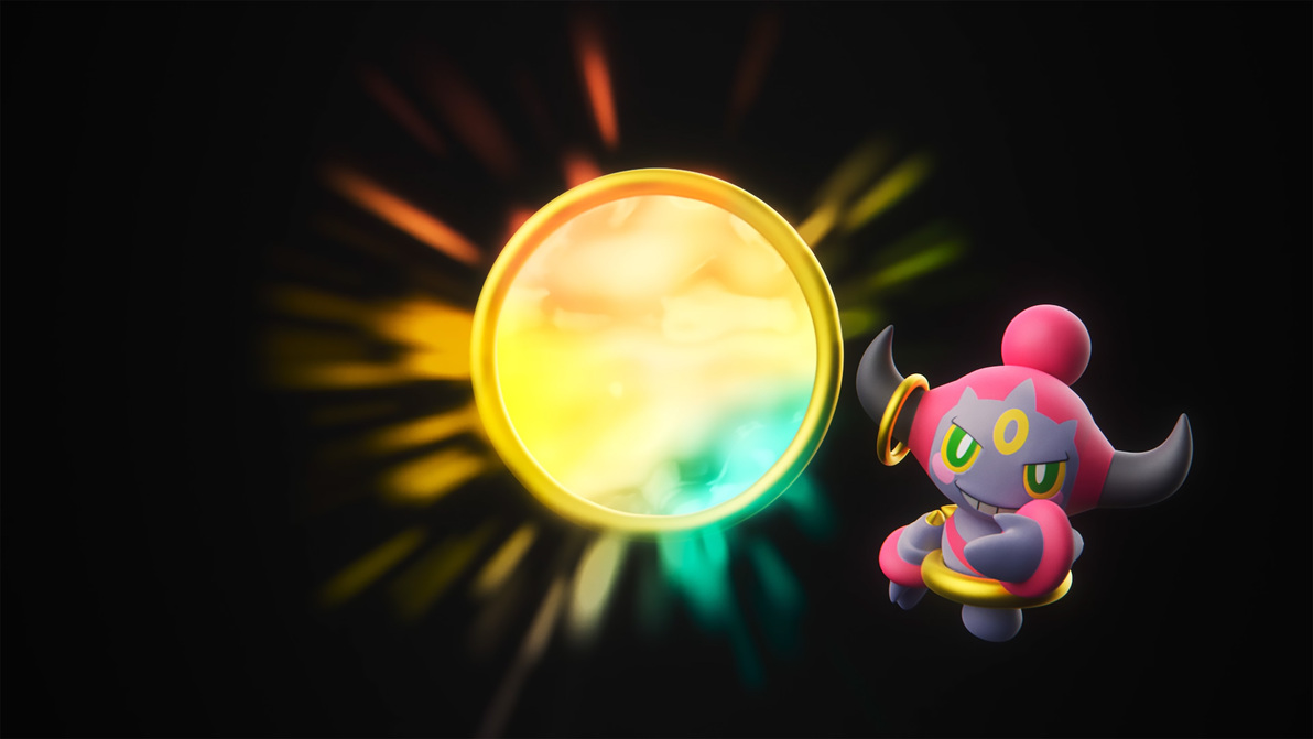 Official Hoopa reveal artwork for Pokémon Legends: Z-A – Mega Dimension