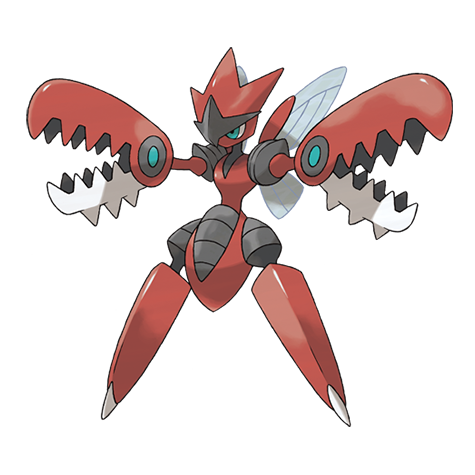 Scizor Mega official artwork