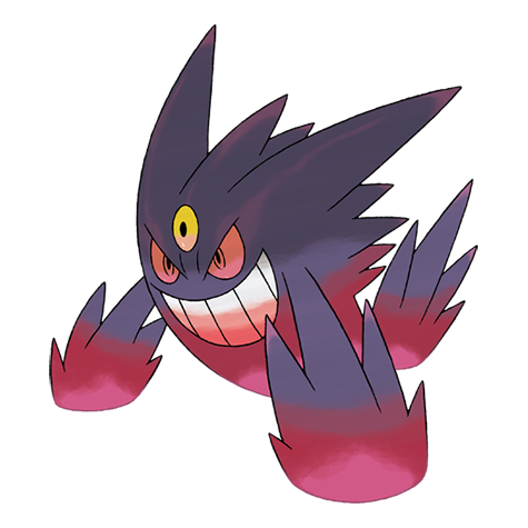Gengar-mega - ghost/poison type Pokémon #10038