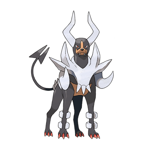 Houndoom-mega - dark/fire type Pokémon #10048