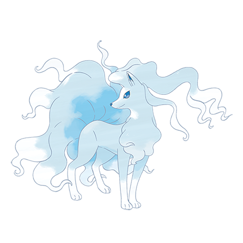 Ninetales-alola - ice/fairy type Pokémon #10104