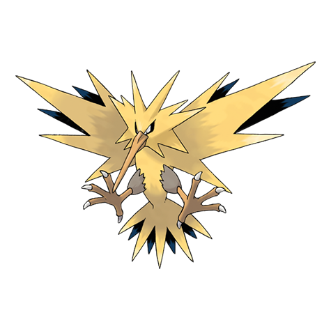 Zapdos - electric/flying type Pokémon #145