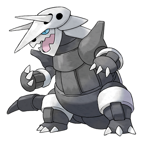 Aggron - steel/rock type Pokémon #306