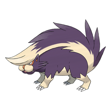 Skuntank - poison/dark type Pokémon #435