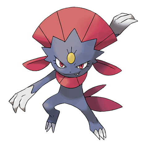 Weavile - dark/ice type Pokémon #461