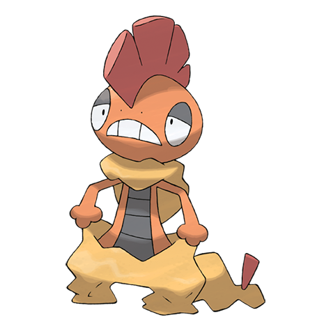 Scrafty - dark/fighting type Pokémon #560