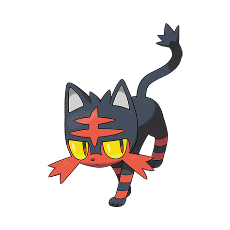 Litten - fire type Pokémon #725
