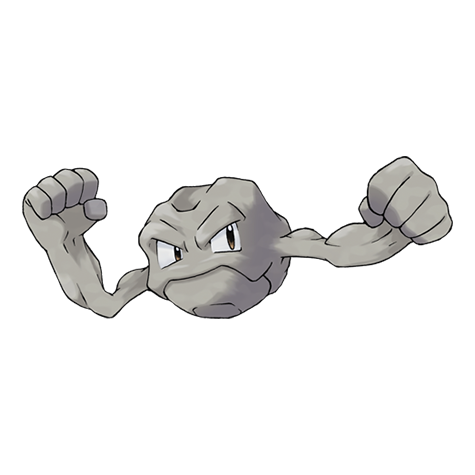 Geodude - rock/ground type Pokémon #74