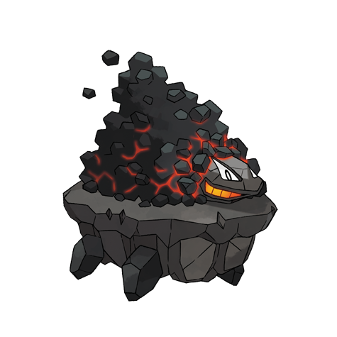 Carkol - rock/fire type Pokémon #838