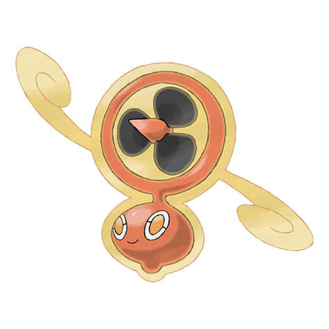 Rotom Fan official artwork