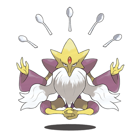 Alakazam Mega official artwork