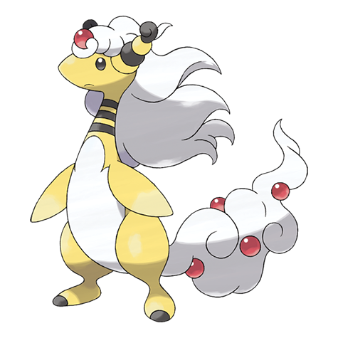 Ampharos Mega official artwork