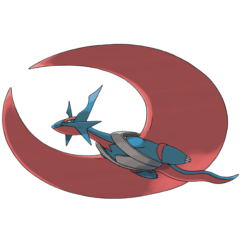 Salamence Mega official artwork