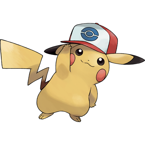 Pikachu Unova Cap official artwork