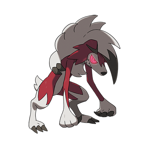 Lycanroc Midnight official artwork