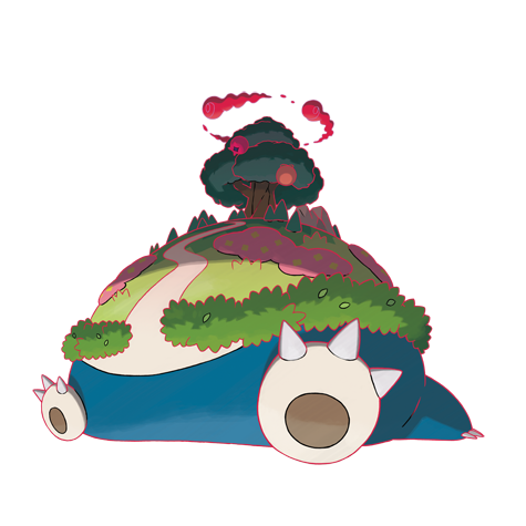 Snorlax Gmax official artwork
