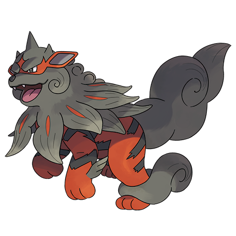 Arcanine Hisui official artwork