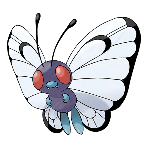 Butterfree - bug/flying type Pokémon #12