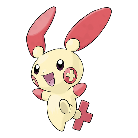 Plusle official artwork
