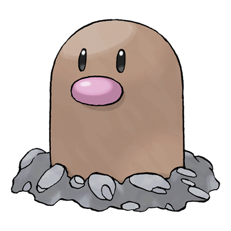 Diglett - ground type Pokémon #50