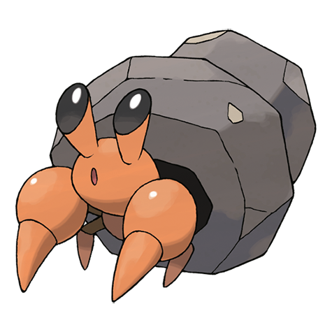 Dwebble - bug/rock type Pokémon #557