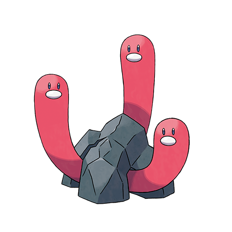 Wugtrio official artwork