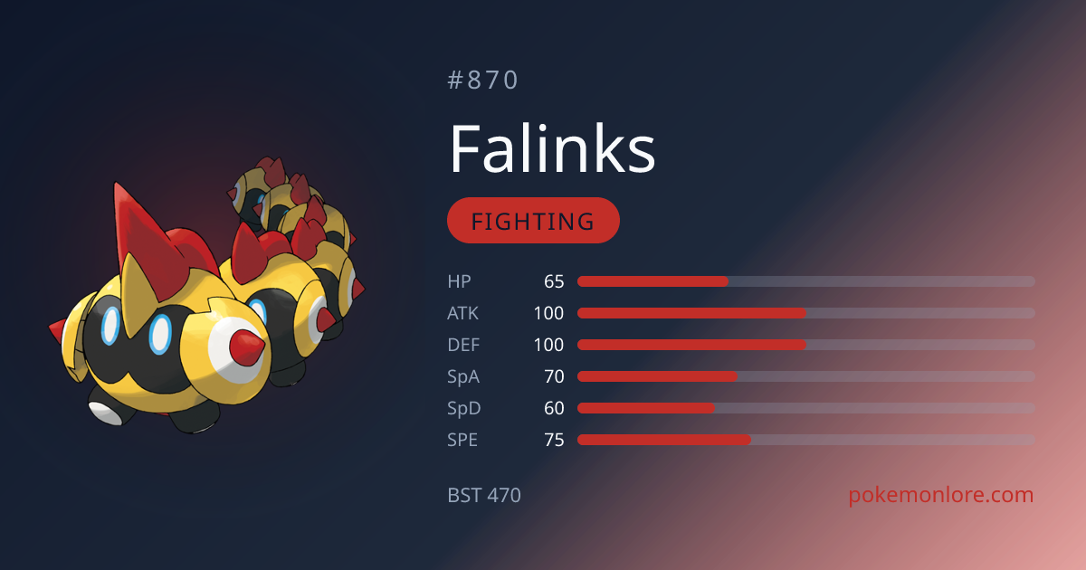 Falinks Pokédex (#870)