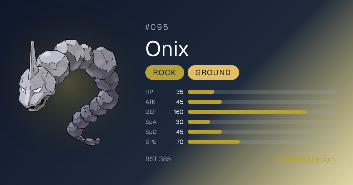 Onix Pokédex (#095)
