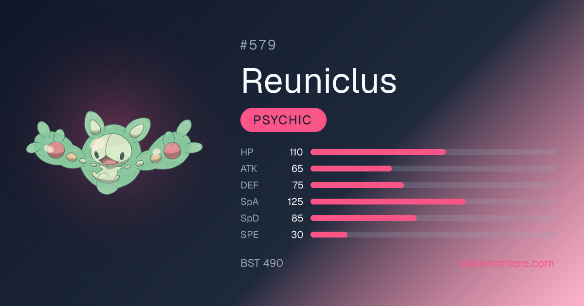Reuniclus Pokédex (#579)