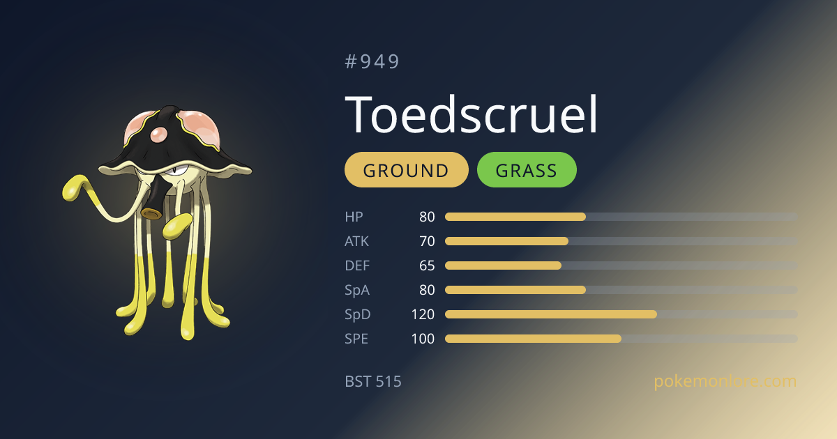 Toedscruel Pokédex (#949)