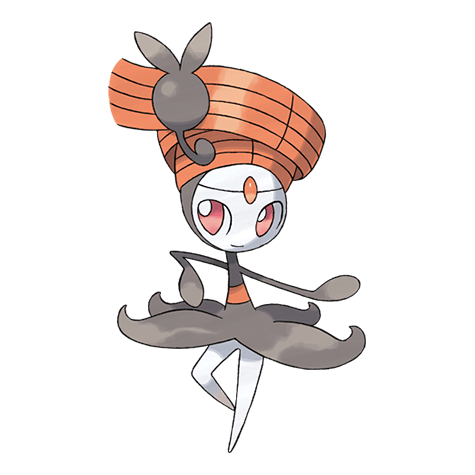 Meloetta Pirouette - Normal/Fighting type Pokémon #10018, official artwork