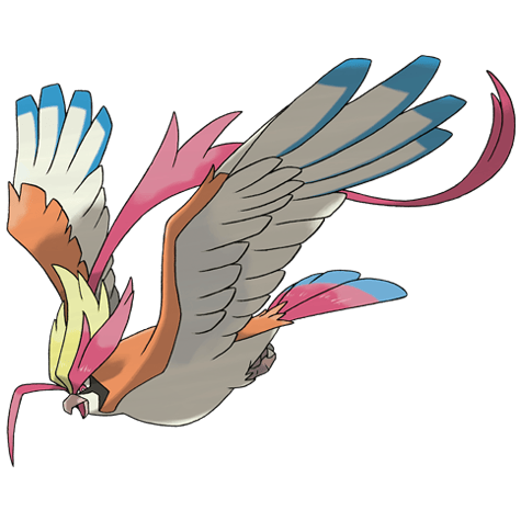Pidgeot Mega - Normal/Flying type Pokémon #10073, official artwork