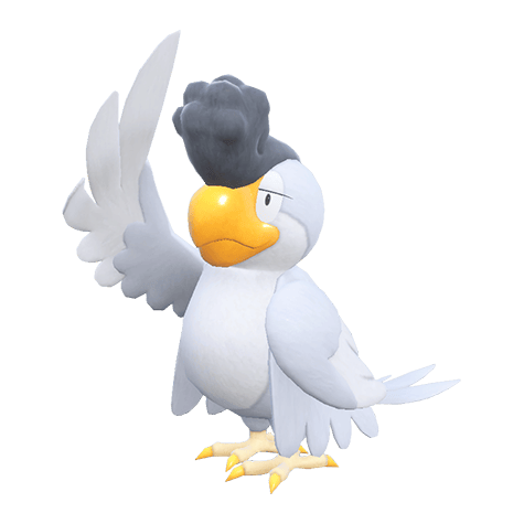 Squawkabilly White Plumage - Normal/Flying type Pokémon #10262, official artwork
