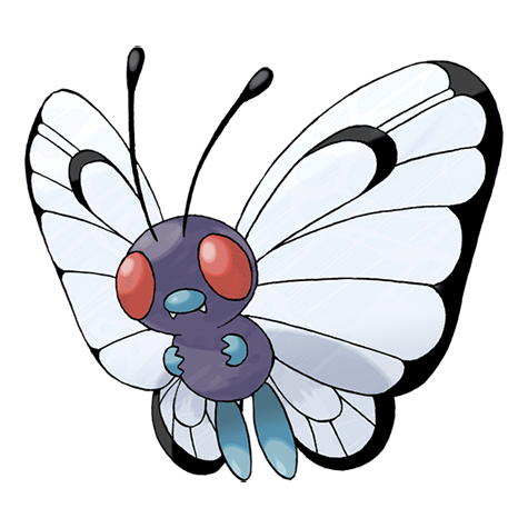 Butterfree - Bug/Flying type Pokémon #12, official artwork