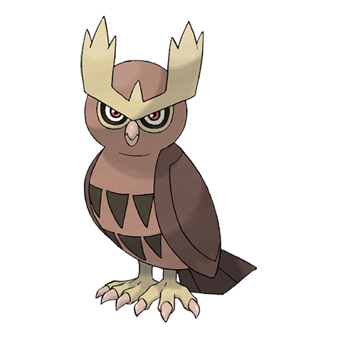 Noctowl - Normal/Flying type Pokémon #164, official artwork