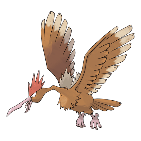 Fearow - Normal/Flying type Pokémon #22, official artwork