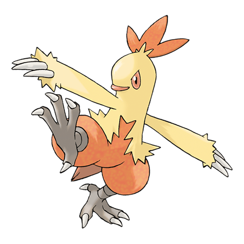 ワカシャモ - ほのお / かくとう type Pokémon #256