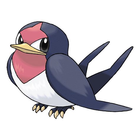 Taillow - Normal/Flying type Pokémon #276, official artwork