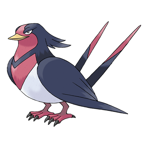 Swellow - Normal/Flying type Pokémon #277, official artwork