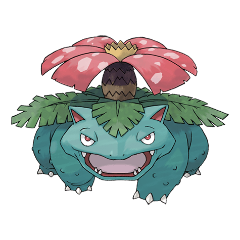 Venusaur - Grass/Poison type Pokémon #3, official artwork
