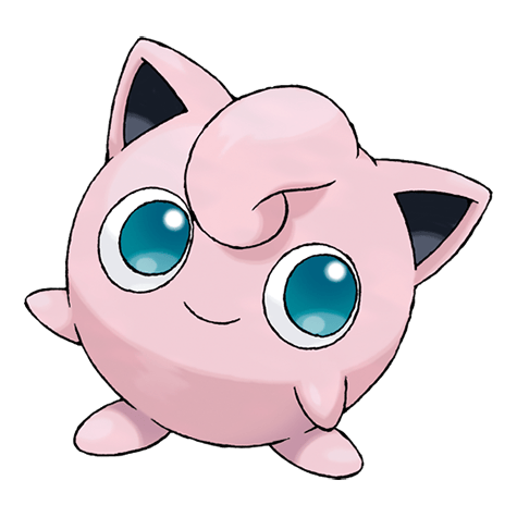 Jigglypuff - Normal/Fairy type Pokémon #39, official artwork