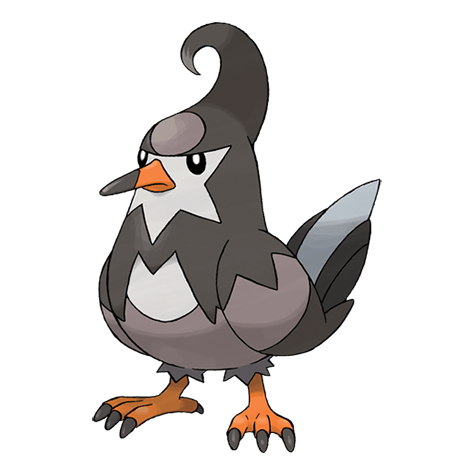 Staravia - Normal/Flying type Pokémon #397, official artwork