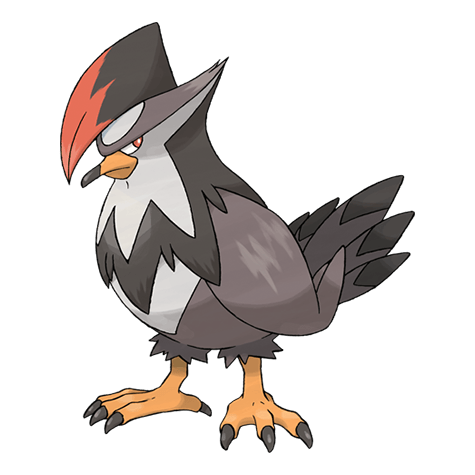 Staraptor - Normal/Flying type Pokémon #398, official artwork