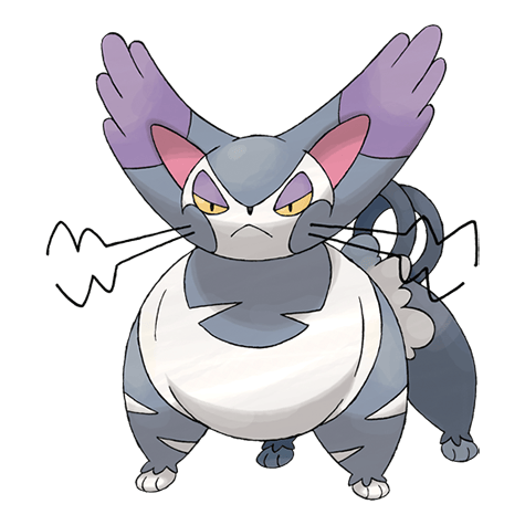 Purugly - Normal type Pokémon #432, official artwork