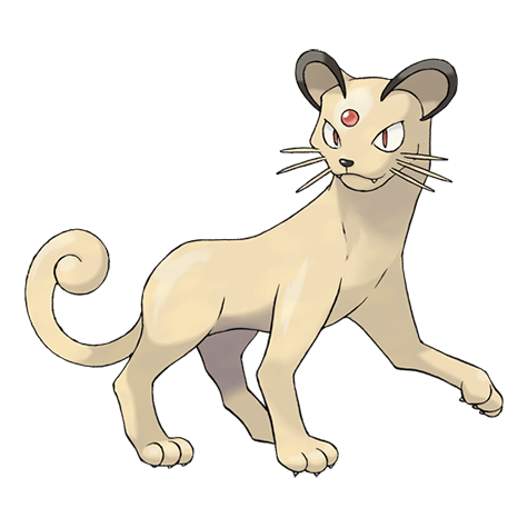 Persian - Normal type Pokémon #53, official artwork