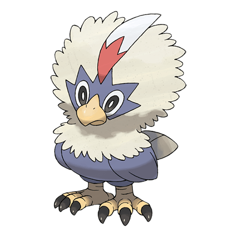 Rufflet - Normal/Flying type Pokémon #627, official artwork