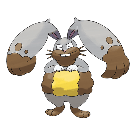 Diggersby - Normal/Ground type Pokémon #660, official artwork