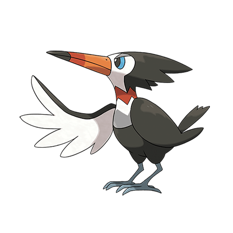 Trumbeak - Normal/Flying type Pokémon #732, official artwork