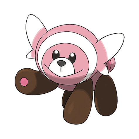 Stufful - Normal/Fighting type Pokémon #759, official artwork