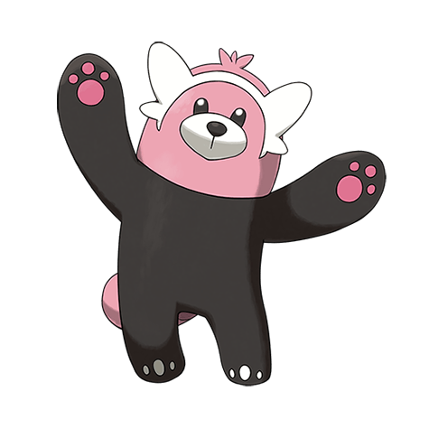Bewear - Normal/Fighting type Pokémon #760, official artwork